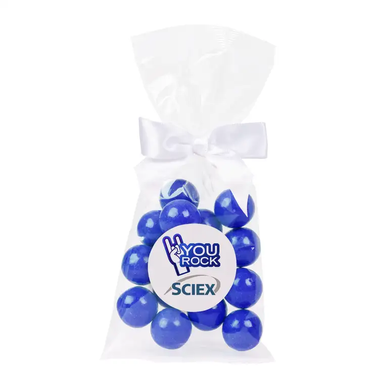 Sachet cadeau de grosses boules de gomme avec boucle #2