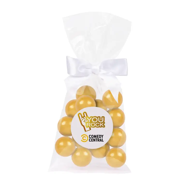 Sachet cadeau de grosses boules de gomme avec boucle #9