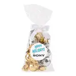Sachet cadeau de truffes emballées individuellement avec boucle