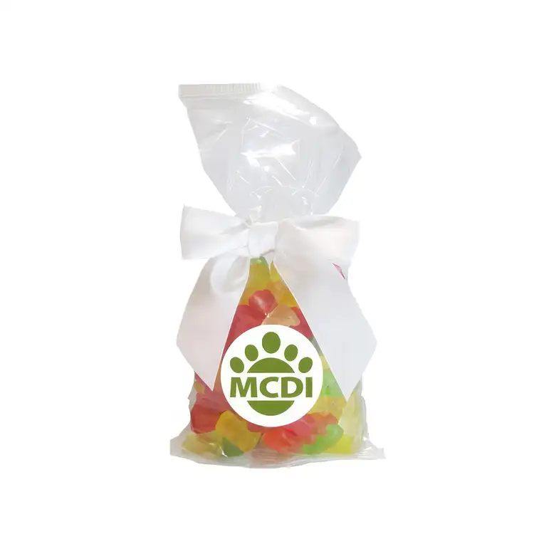 Sachet cadeau d’oursons en gélatine avec boucle #3