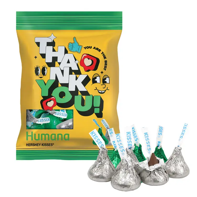 2 oz Digibag- Silver & Color Hershey Kisses #2