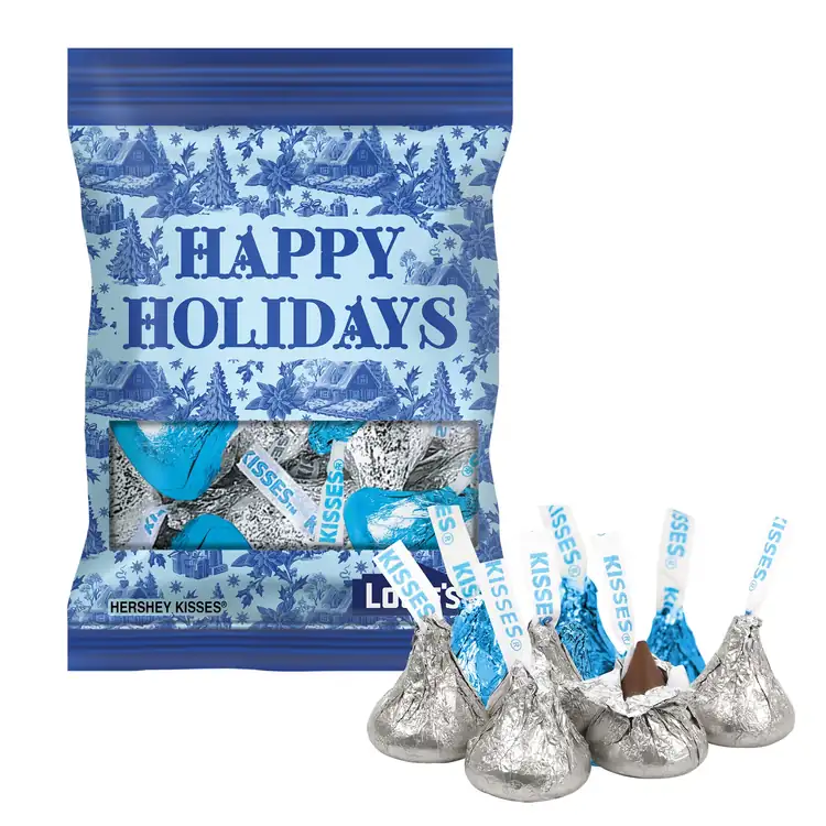 2 oz Digibag- Silver & Color Hershey Kisses