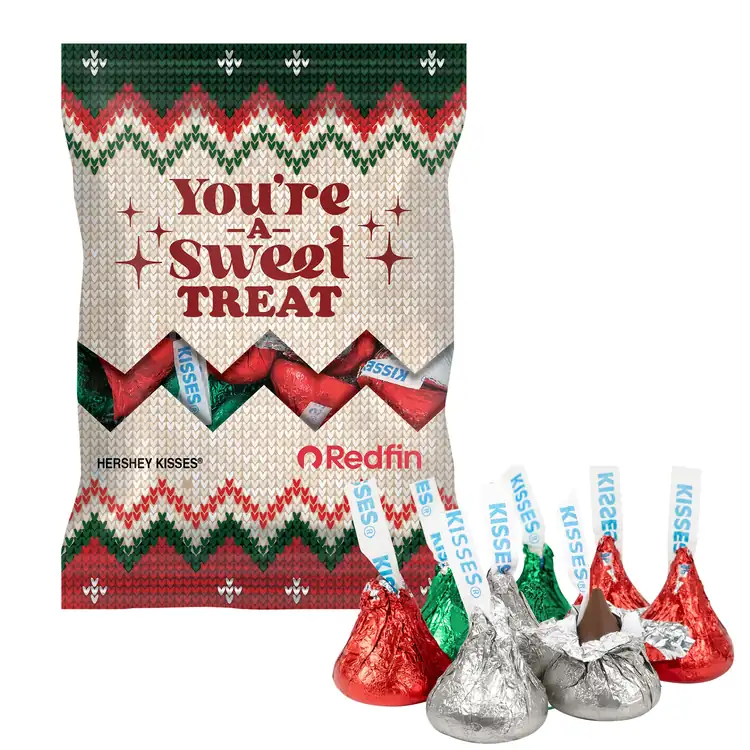 Sachet multicolore de Kisses Hershey's des Fêtes 2 oz