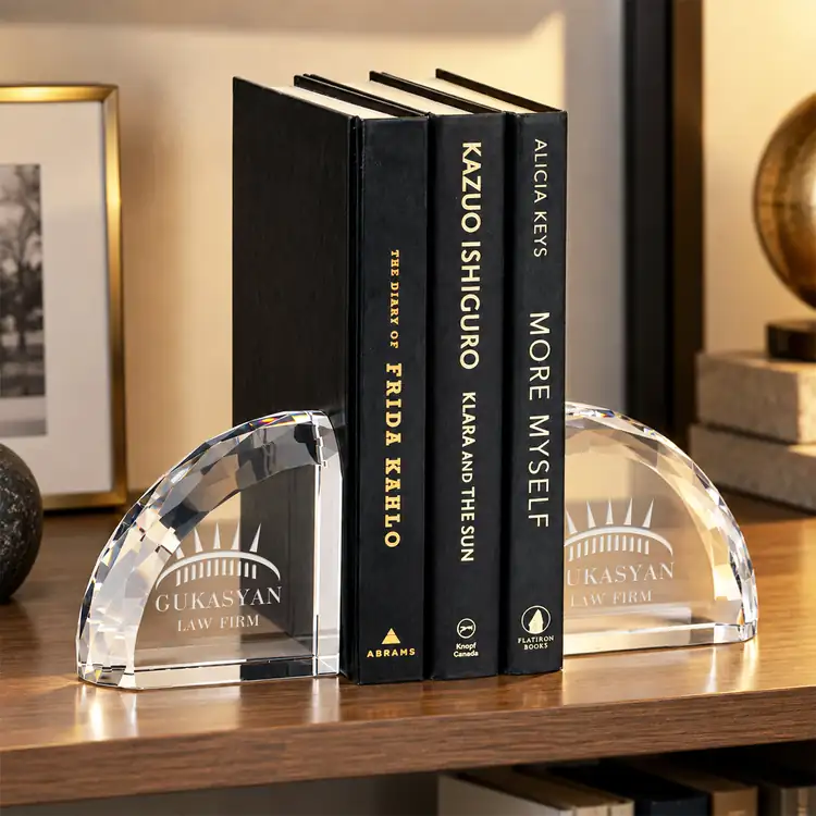 Ridgemount Optical Crystal Bookends #3