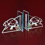 Serre-livres ours en verre jade