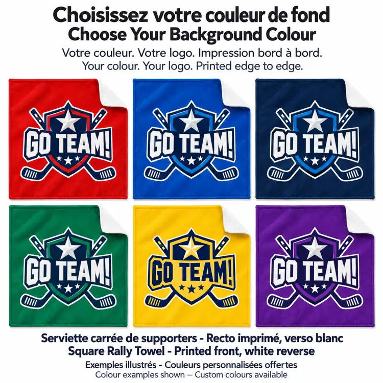 Serviette carrée de supporters Dri-Lite #3