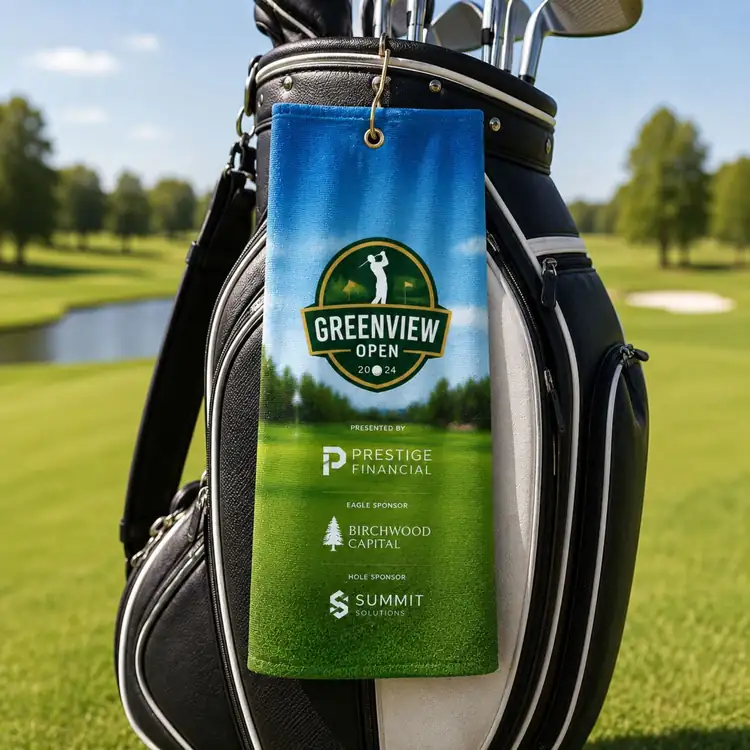Serviette de golf Dri-Lite compacte prépliée #3