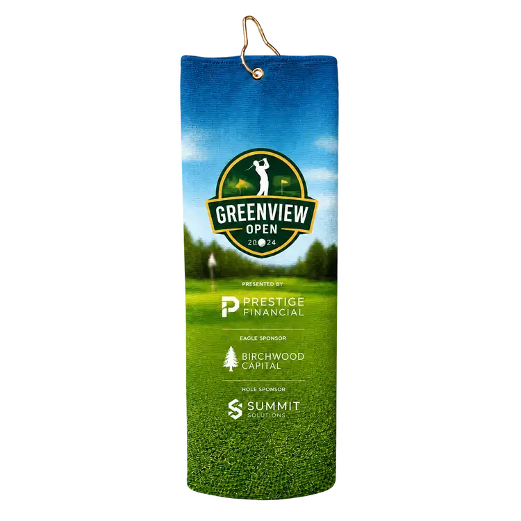 Serviette de golf Dri-Lite compacte prépliée