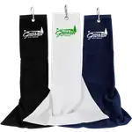Serviette de golf avec mousqueton en aluminium