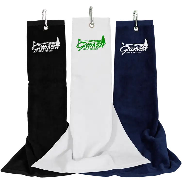 Golf Towel with Aluminum Carabiner
