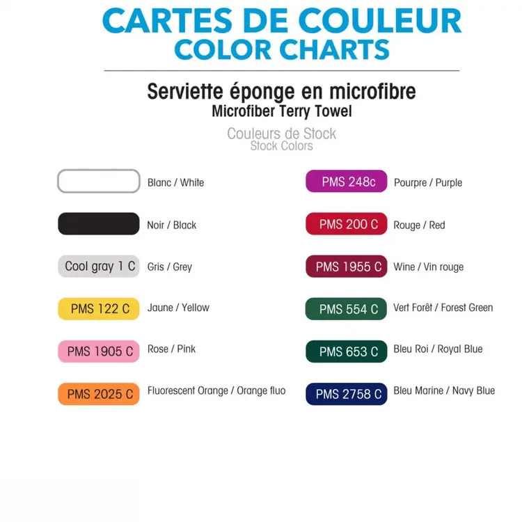 Serviette de golf en microfibre avec entête en similicuir #2