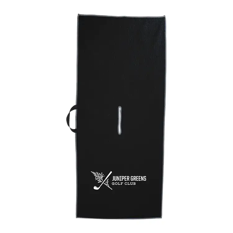 Serviette de golf recyclée à fente centrale #3