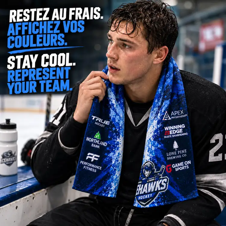 Serviette de sport rafraîchissante en maille #7