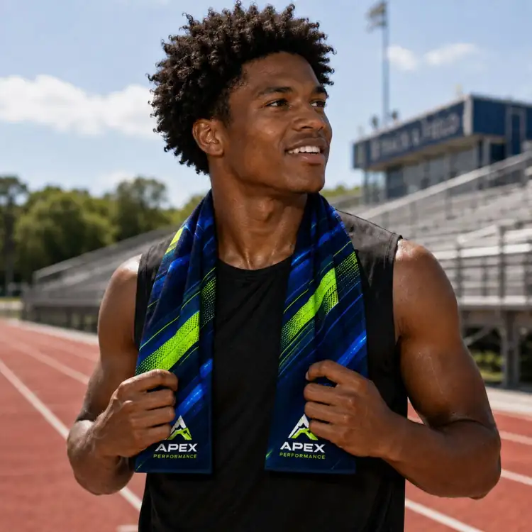 Double Sided Mesh Cooling Sports Towel #2