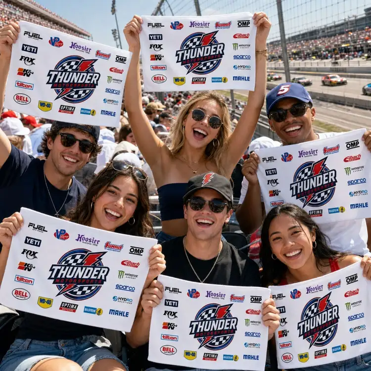 White Dri-Lite Sponsorship Rally Towel #2