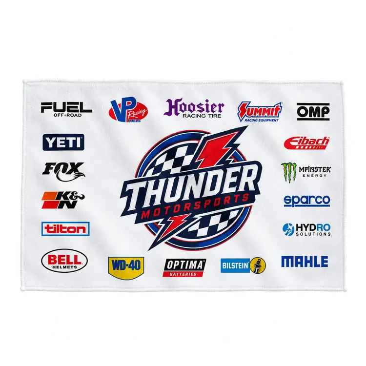 White Dri-Lite Sponsorship Rally Towel
