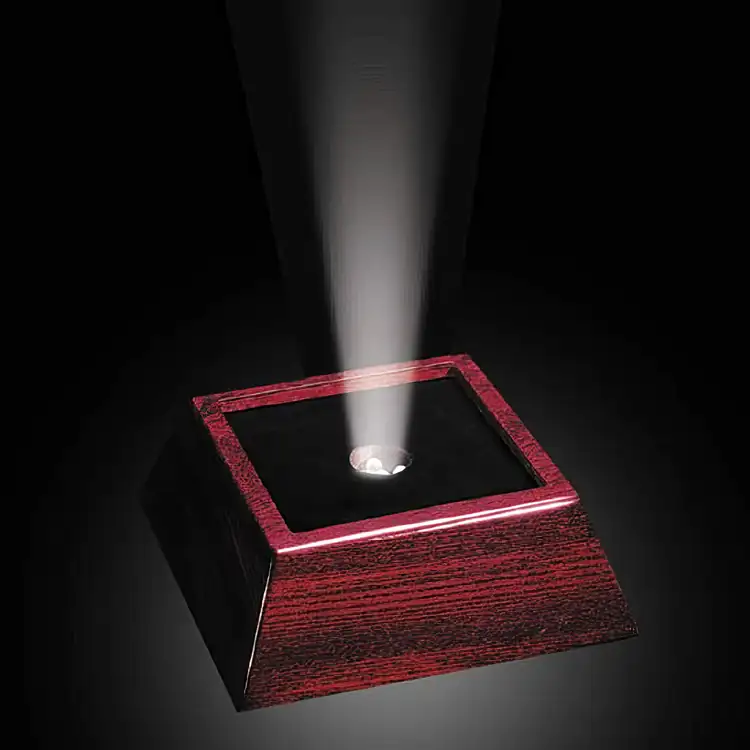 Rhodes Square LED Rosewood Finish Base