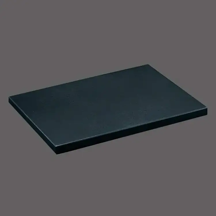Black Marble Base with Flat Edge