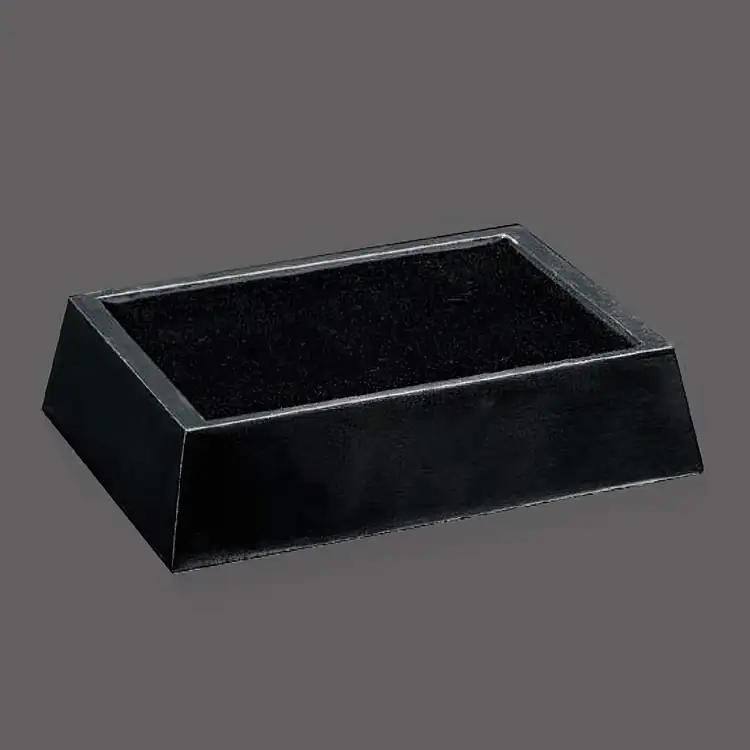 Norwich Rectangular Black Wood Base