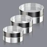 Socle rond Haratin en cristal optique