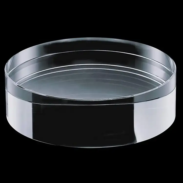 Socle rond Stanrich en cristal optique