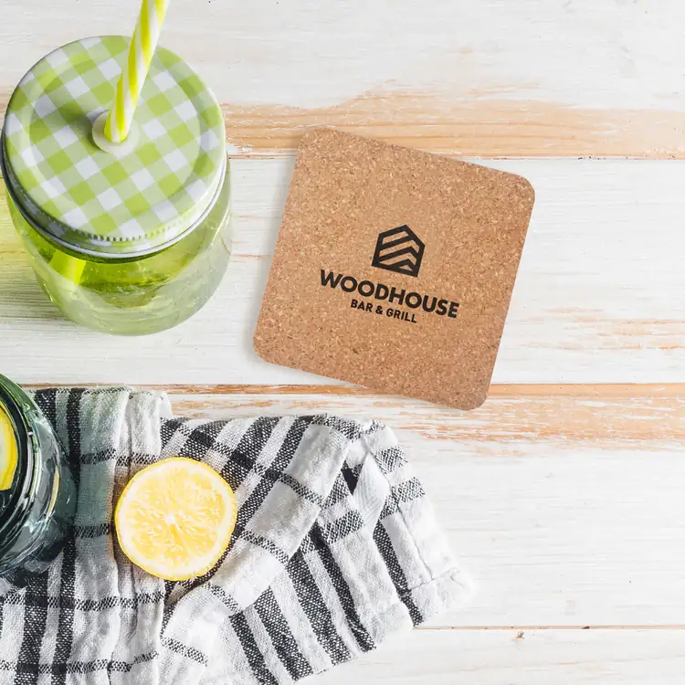 Square Recycled Cork Coaster #2