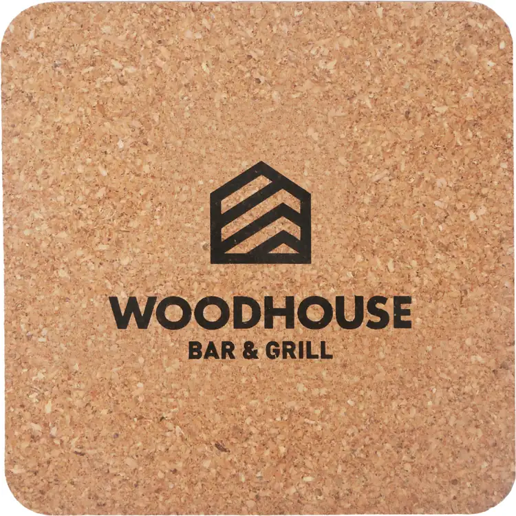 Square Recycled Cork Coaster