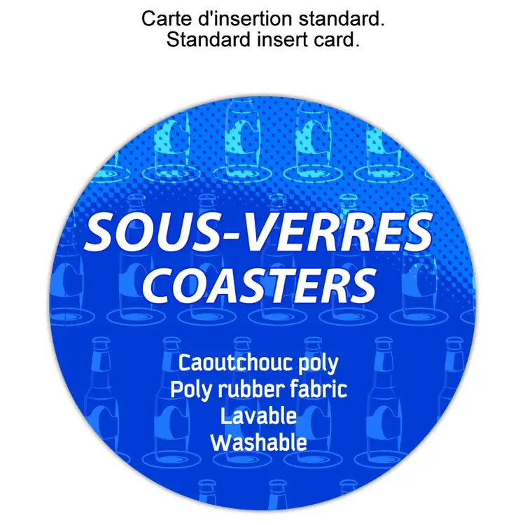 Sous-verre rond en Poly Rubber #2