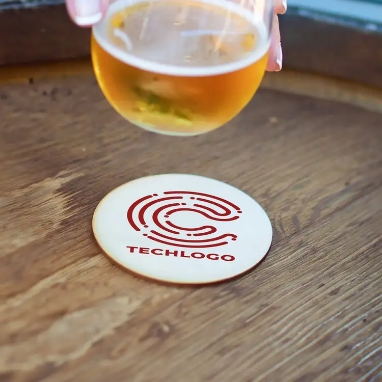 Round Wood Coaster #2