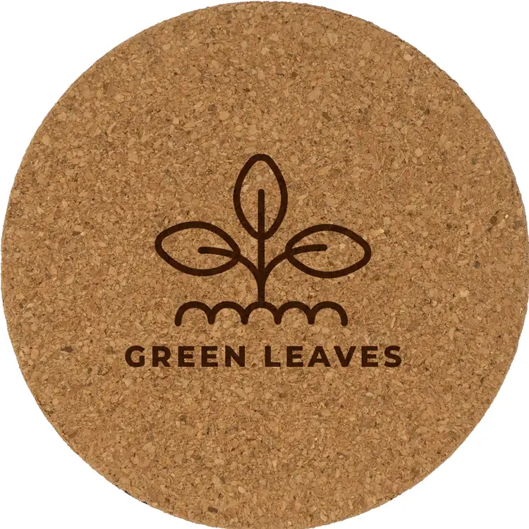Round Recycled Cork Coaster