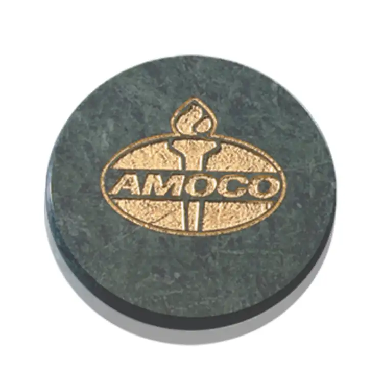 Coaster - Round - Green Marble