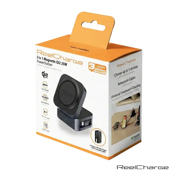 ReelCharge 5-in-1 Folding Charging Station with Charger 70W #4