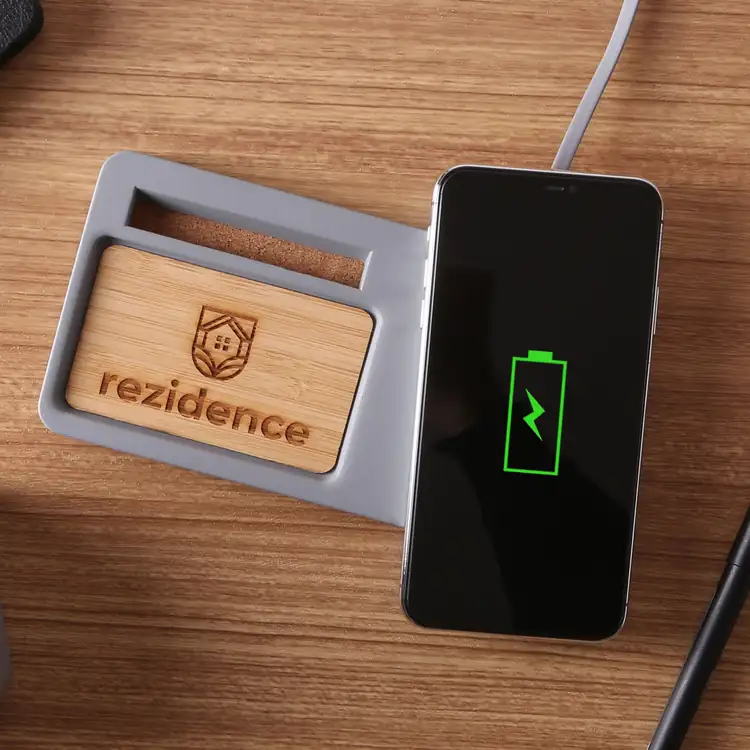Power Mantle Bamboo Wireless Charging Station #2