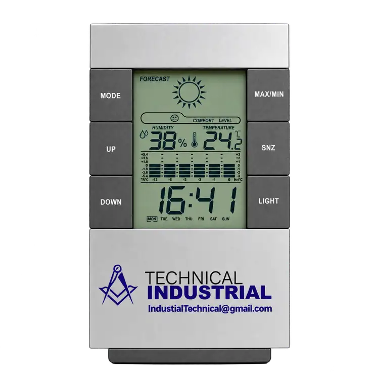 Gabon Weather Station with Clock