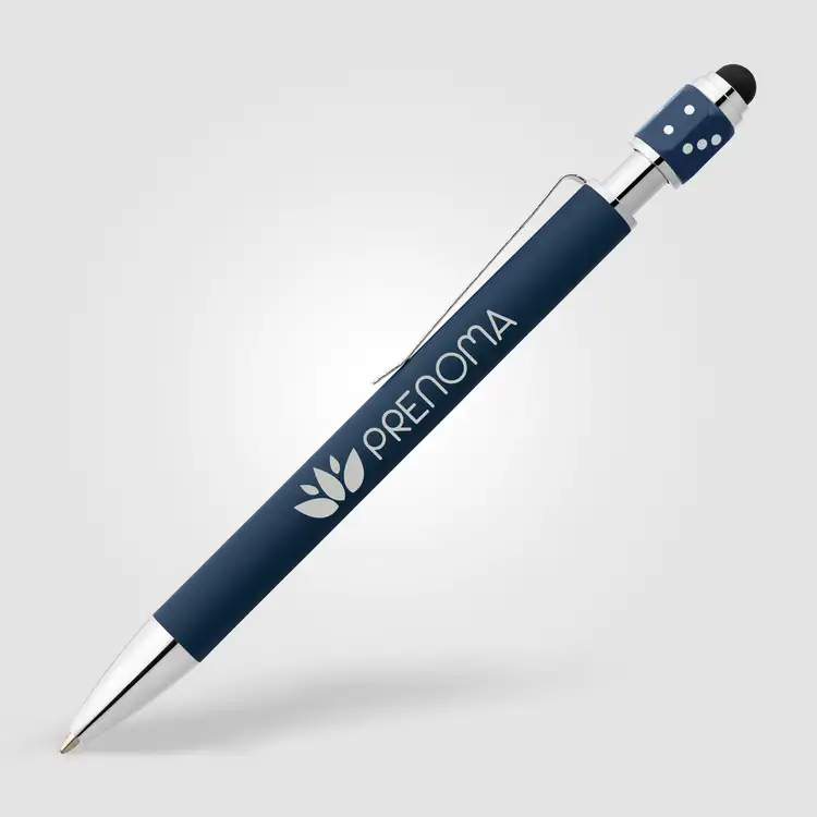 Stylo Ace en aluminium recyclé avec dé rotatif et stylet #4