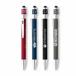 Stylo Ace en aluminium recyclé avec dé rotatif et stylet