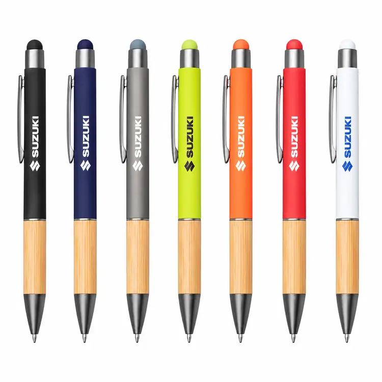 Assia Pen with Bamboo Grip & Black Ink Refill