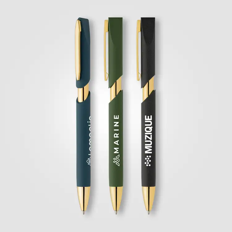 Aurelia Recycled Plastic Gold Trim Pen #2