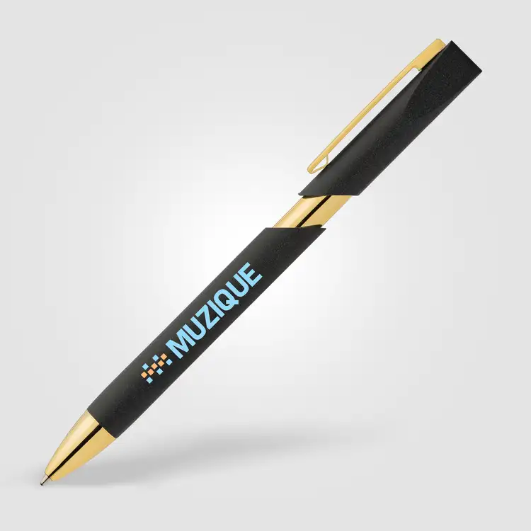 Aurelia Recycled Plastic Gold Trim Pen #3