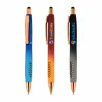 Stylo Avalon Softy à dégradé et accents or rose avec stylet