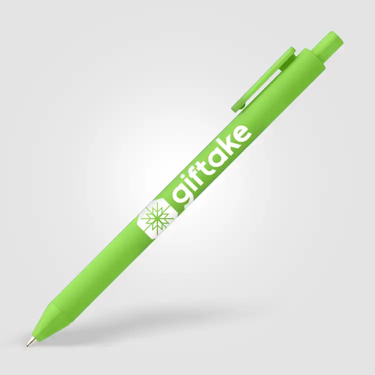 Bloom Essentials Recycled Plastic Retractable Soft Touch Pen #10