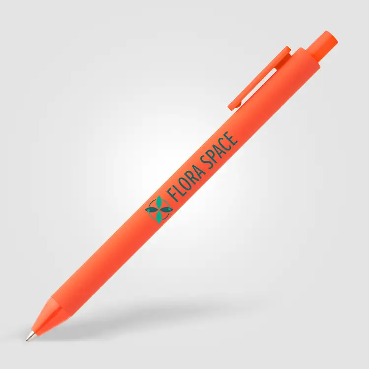 Bloom Essentials Recycled Plastic Retractable Soft Touch Pen #13