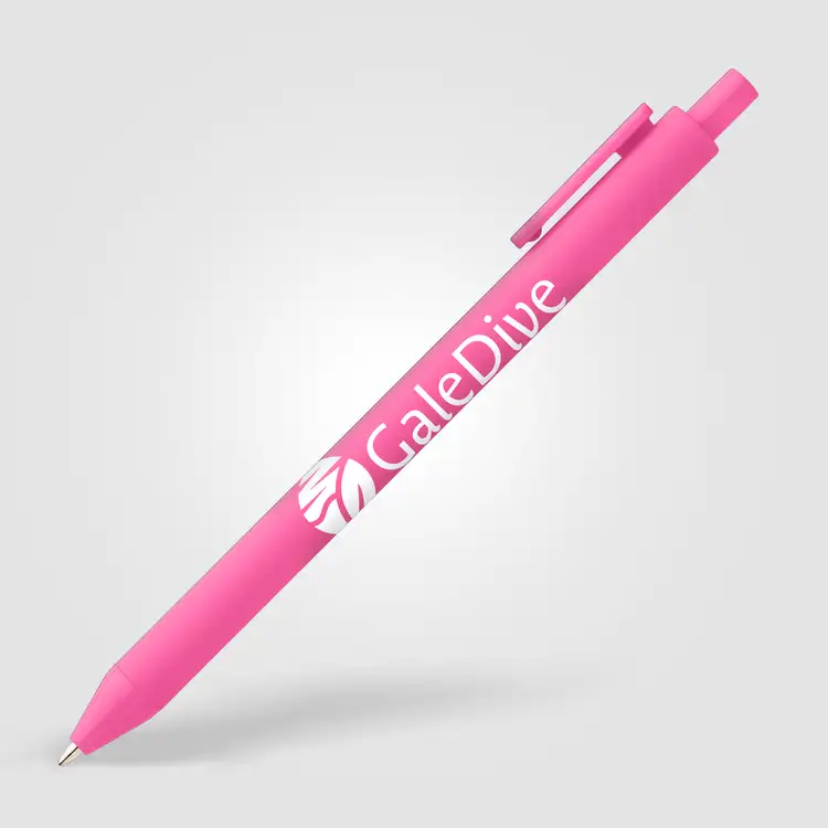 Bloom Essentials Recycled Plastic Retractable Soft Touch Pen #16