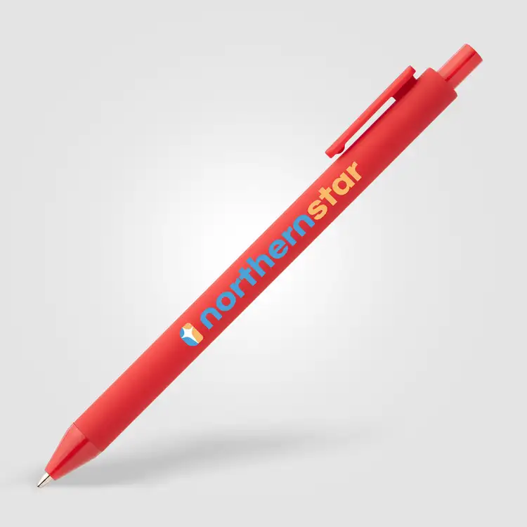 Bloom Essentials Recycled Plastic Retractable Soft Touch Pen #17