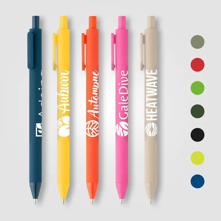 Bloom Essentials Recycled Plastic Retractable Soft Touch Pen #2