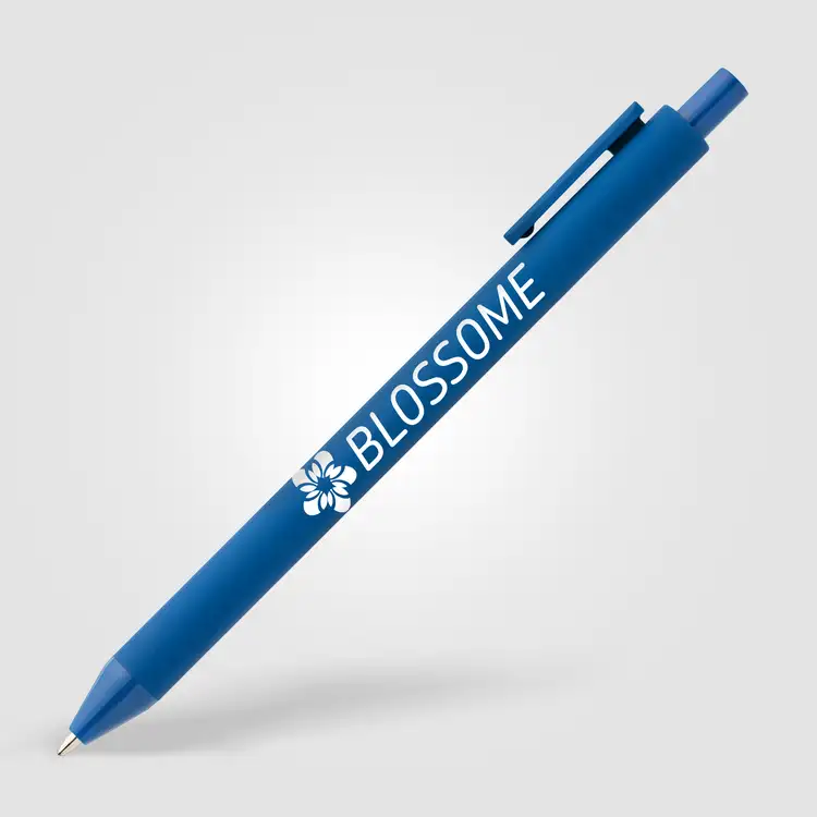 Bloom Essentials Recycled Plastic Retractable Soft Touch Pen #20