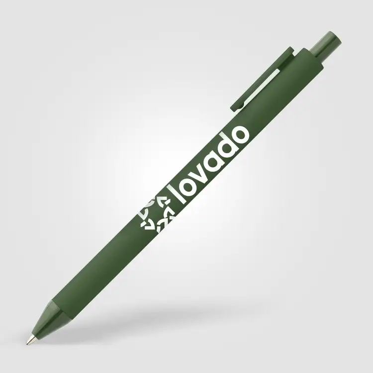 Bloom Essentials Recycled Plastic Retractable Soft Touch Pen #8