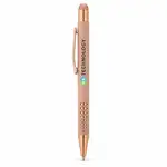 Stylo Bowie à découpes or rose avec stylet