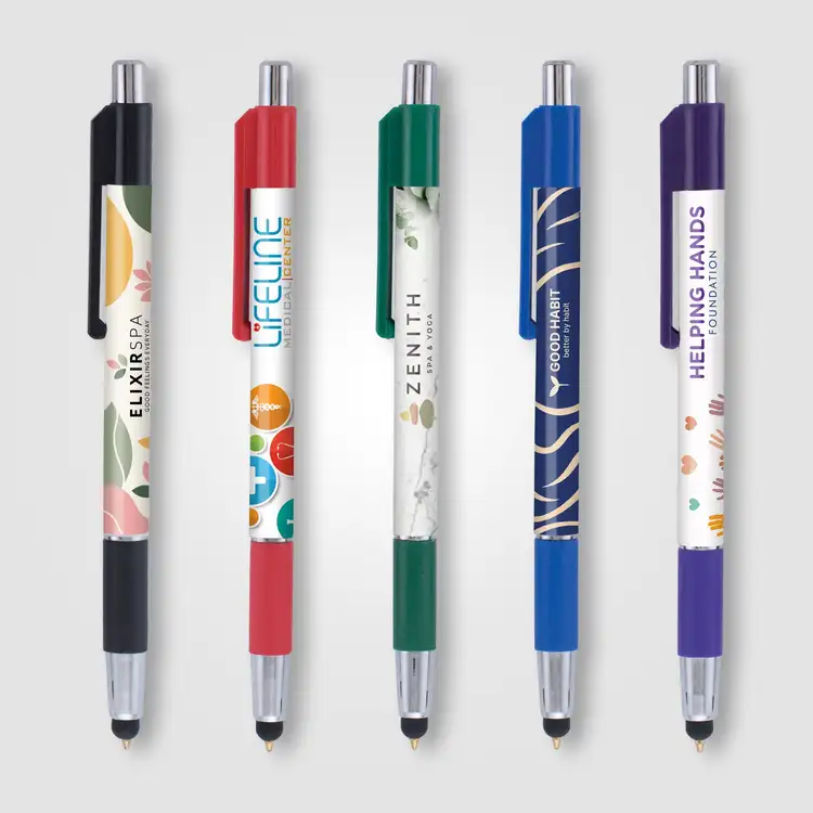 Stylo Colorama Chrome lesté avec stylet