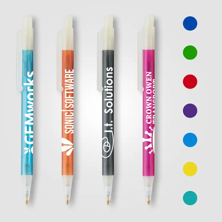 Stylo Colorama Crystal à garnitures givrées